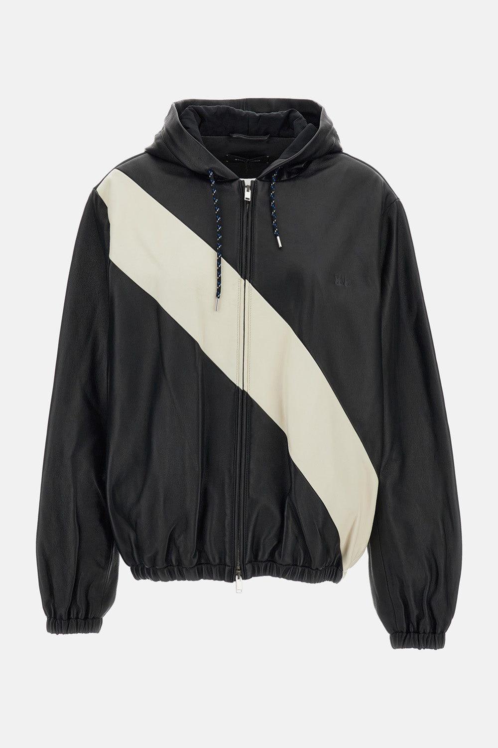 Wales Bonner Women Vista Striped Leather Jacket WALES BONNER