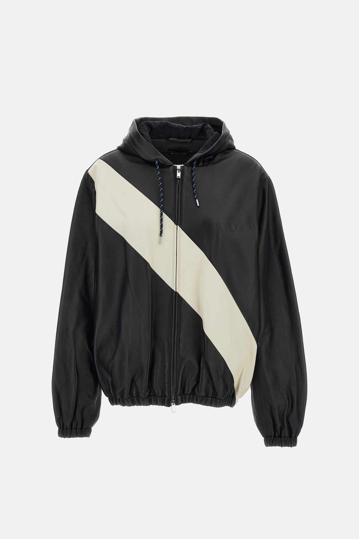 Wales Bonner Women Vista Striped Leather Jacket WALES BONNER