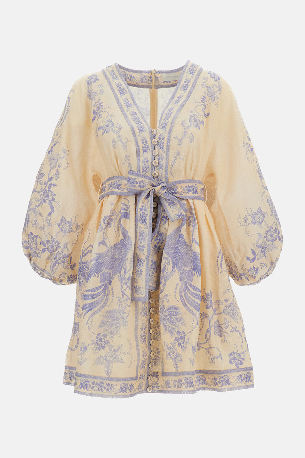 Zimmermann Women Indra Plunge Mini Dress ZIMMERMANN