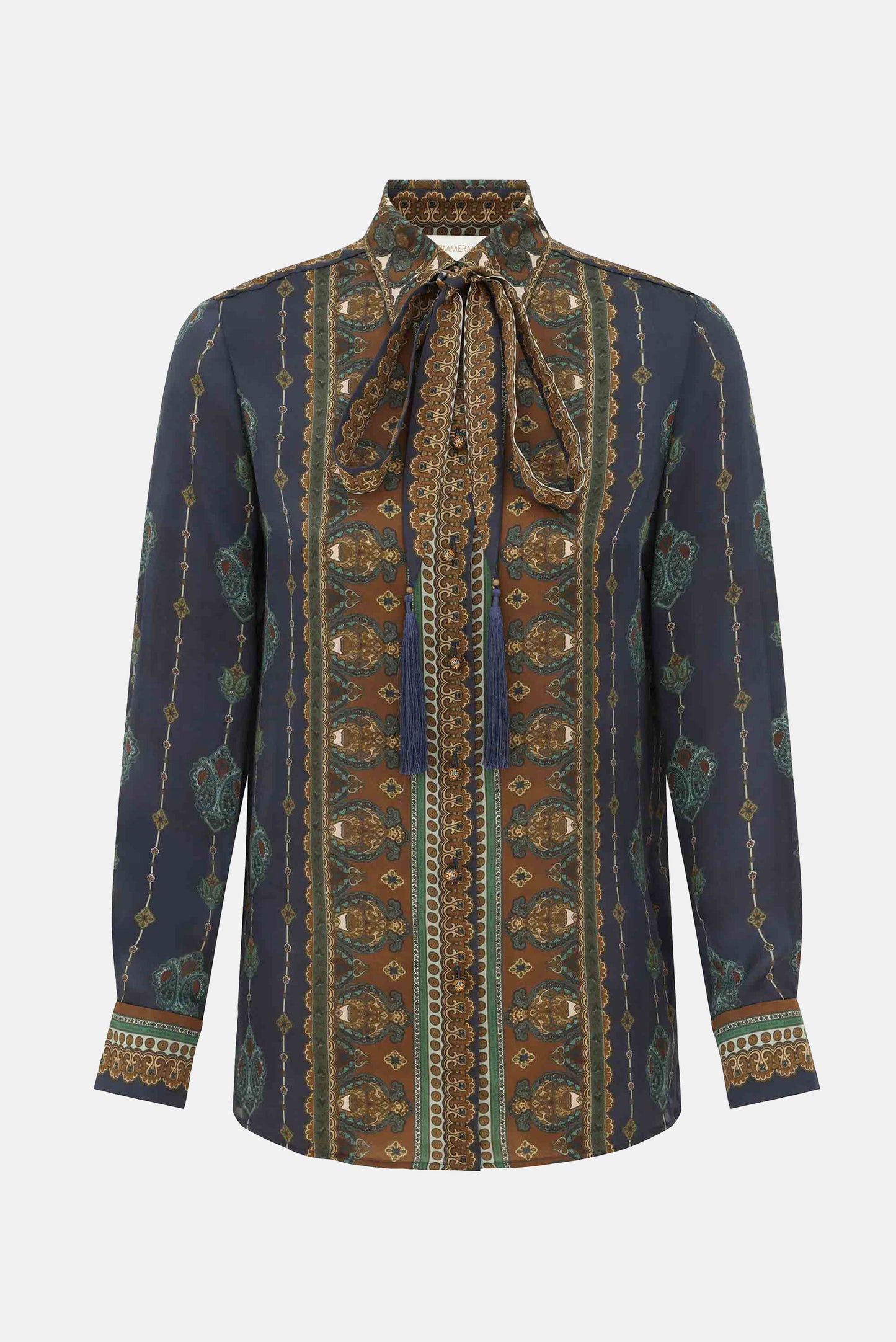 Zimmermann Women Ascent Satin Scarf Shirt ZIMMERMANN