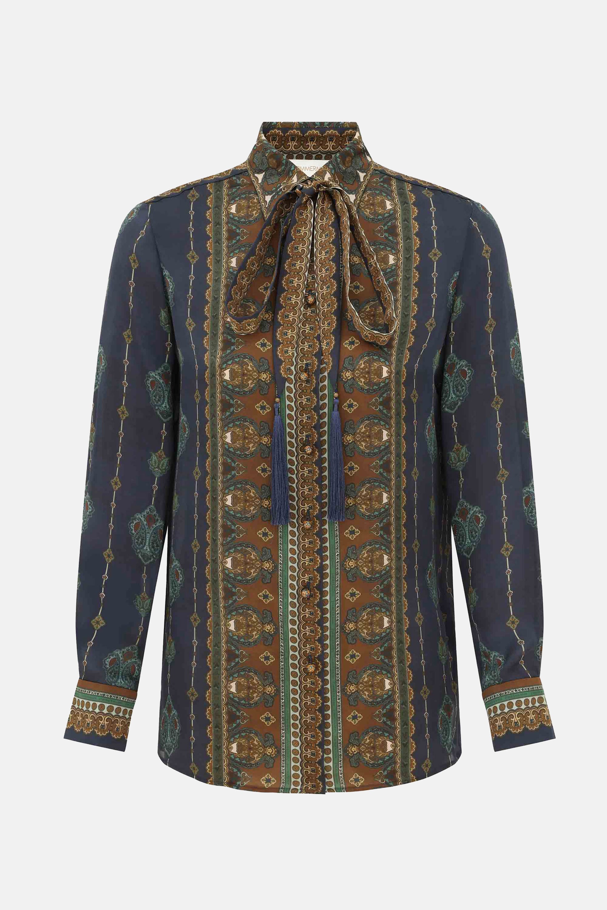 Zimmermann Women Ascent Satin Scarf Shirt ZIMMERMANN