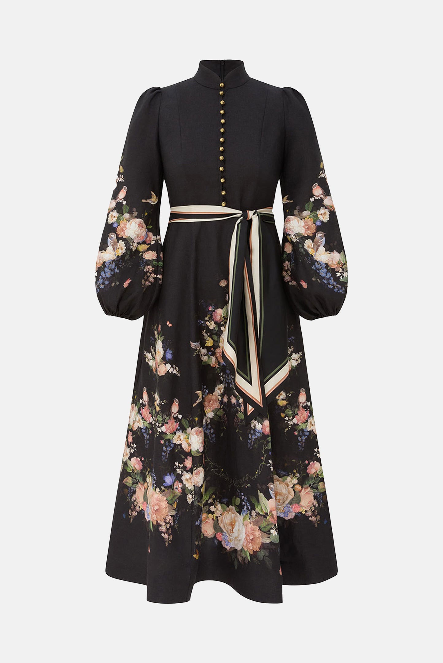 Zimmermann Women Valiant Button Midi Dress ZIMMERMANN