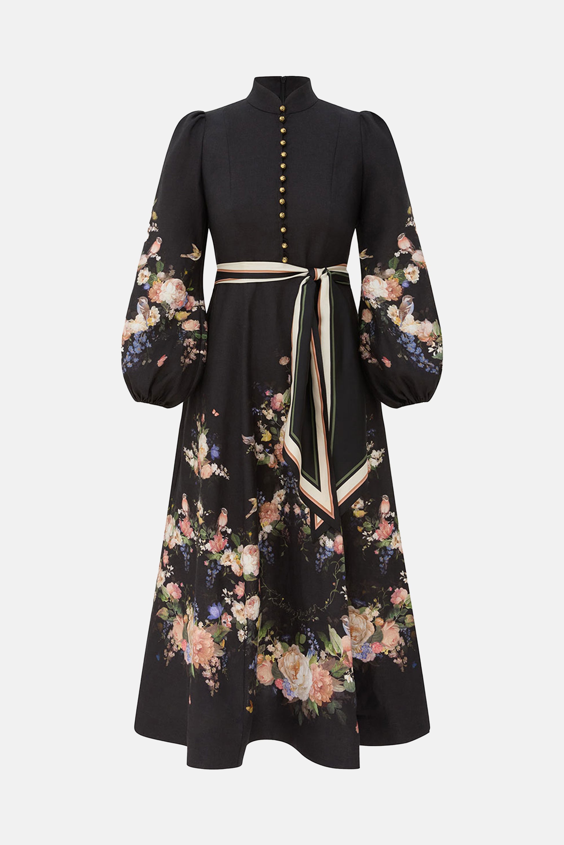 Zimmermann Women Valiant Button Midi Dress ZIMMERMANN