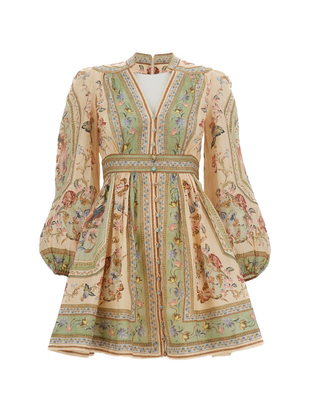 Zimmermann Women Roselight Linen Mini Dress ZIMMERMANN