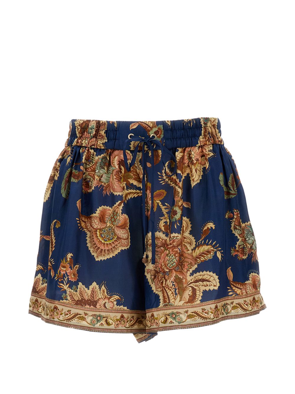 Zimmermann Women Aster Printed Silk Shorts ZIMMERMANN