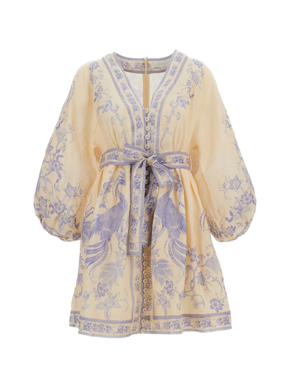 Zimmermann Women Indra Linen Mini Dress ZIMMERMANN