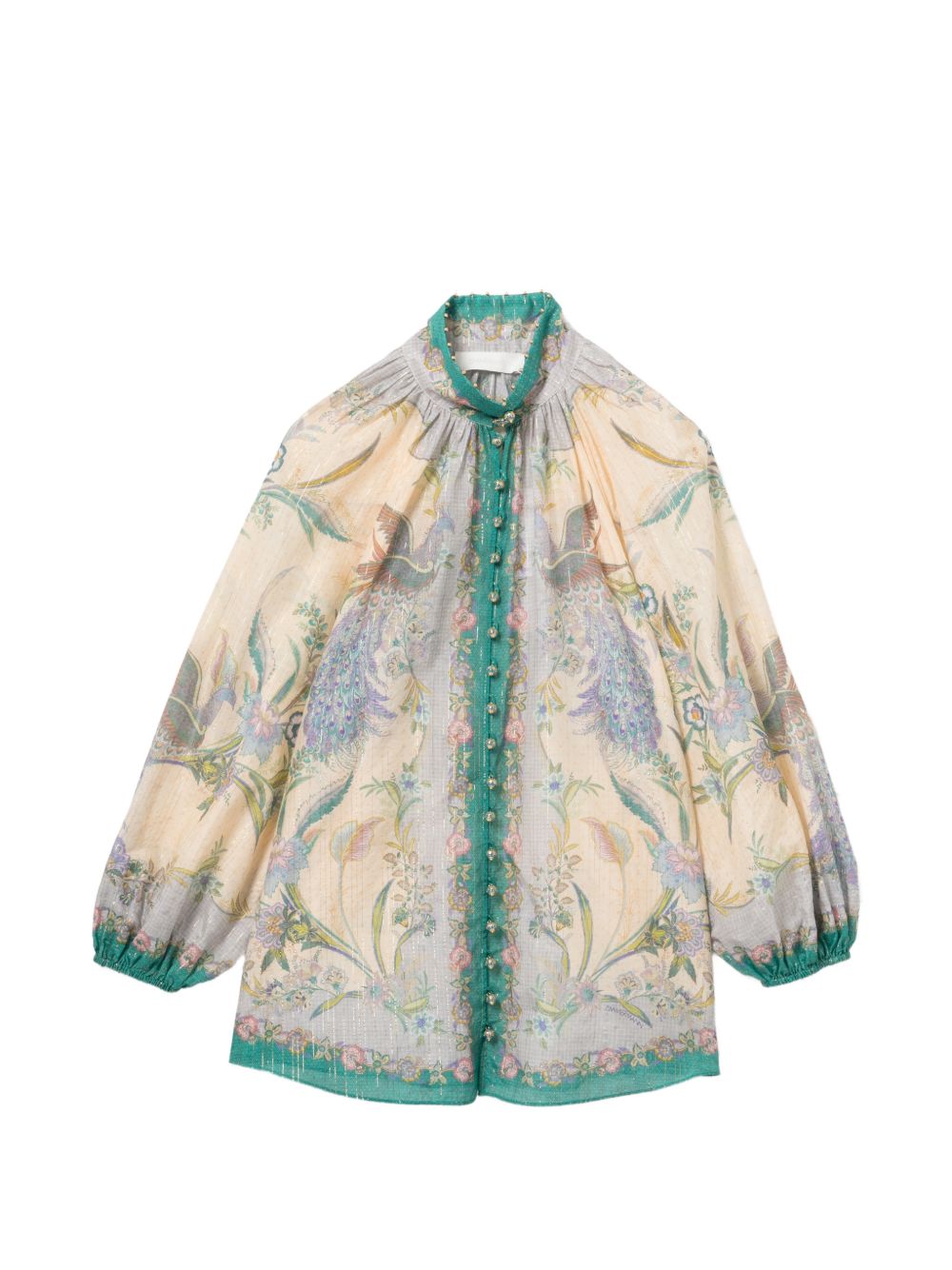 Zimmermann Women Indra Cotton And Silk Blouse ZIMMERMANN
