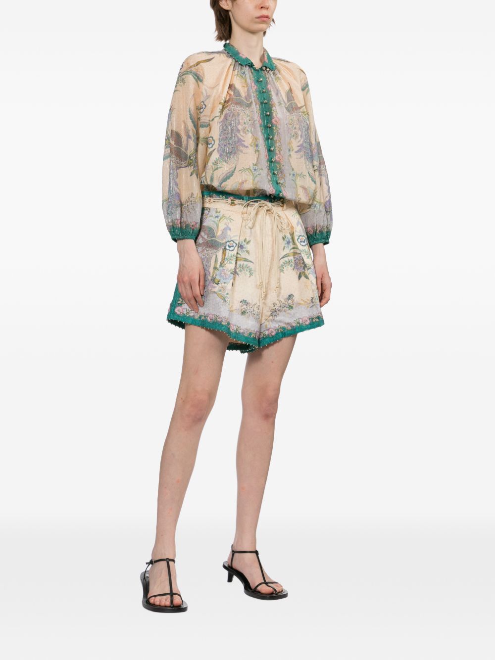 Zimmermann Women Indra Cotton And Silk Blouse ZIMMERMANN