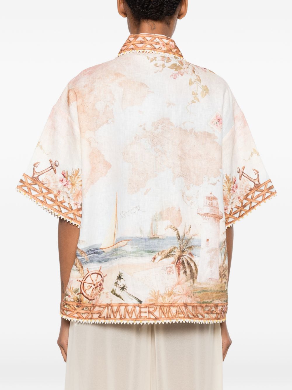 Zimmermann Women Mahon Linen Shirt ZIMMERMANN