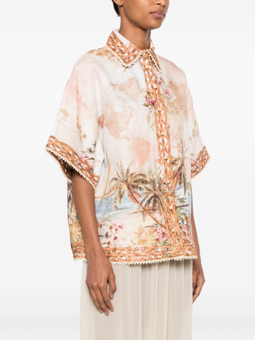 Zimmermann Women Mahon Linen Shirt ZIMMERMANN