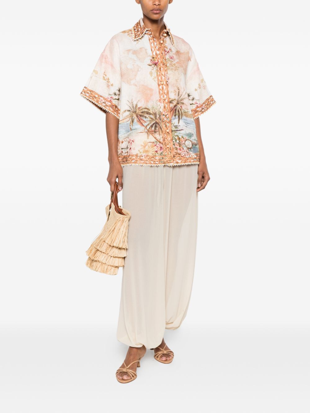Zimmermann Women Mahon Linen Shirt ZIMMERMANN
