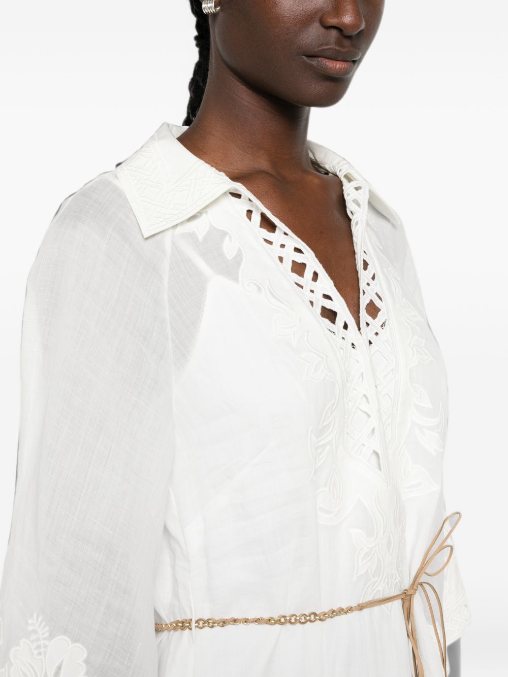 Zimmermann Women Indra Embroidered Maxi Dress ZIMMERMANN