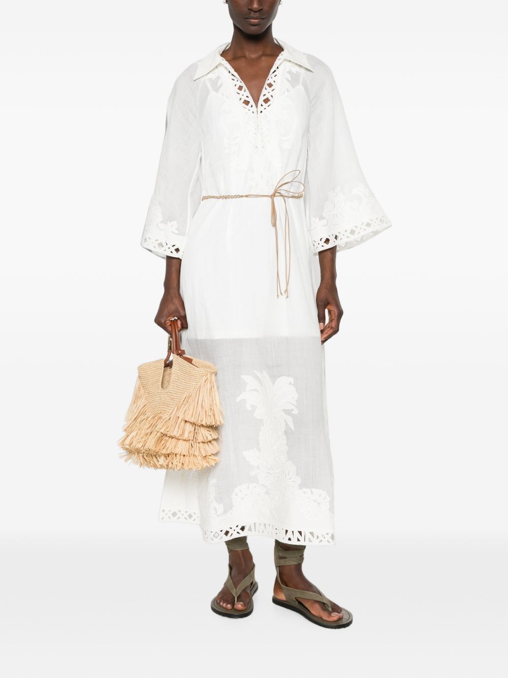 Zimmermann Women Indra Embroidered Maxi Dress ZIMMERMANN