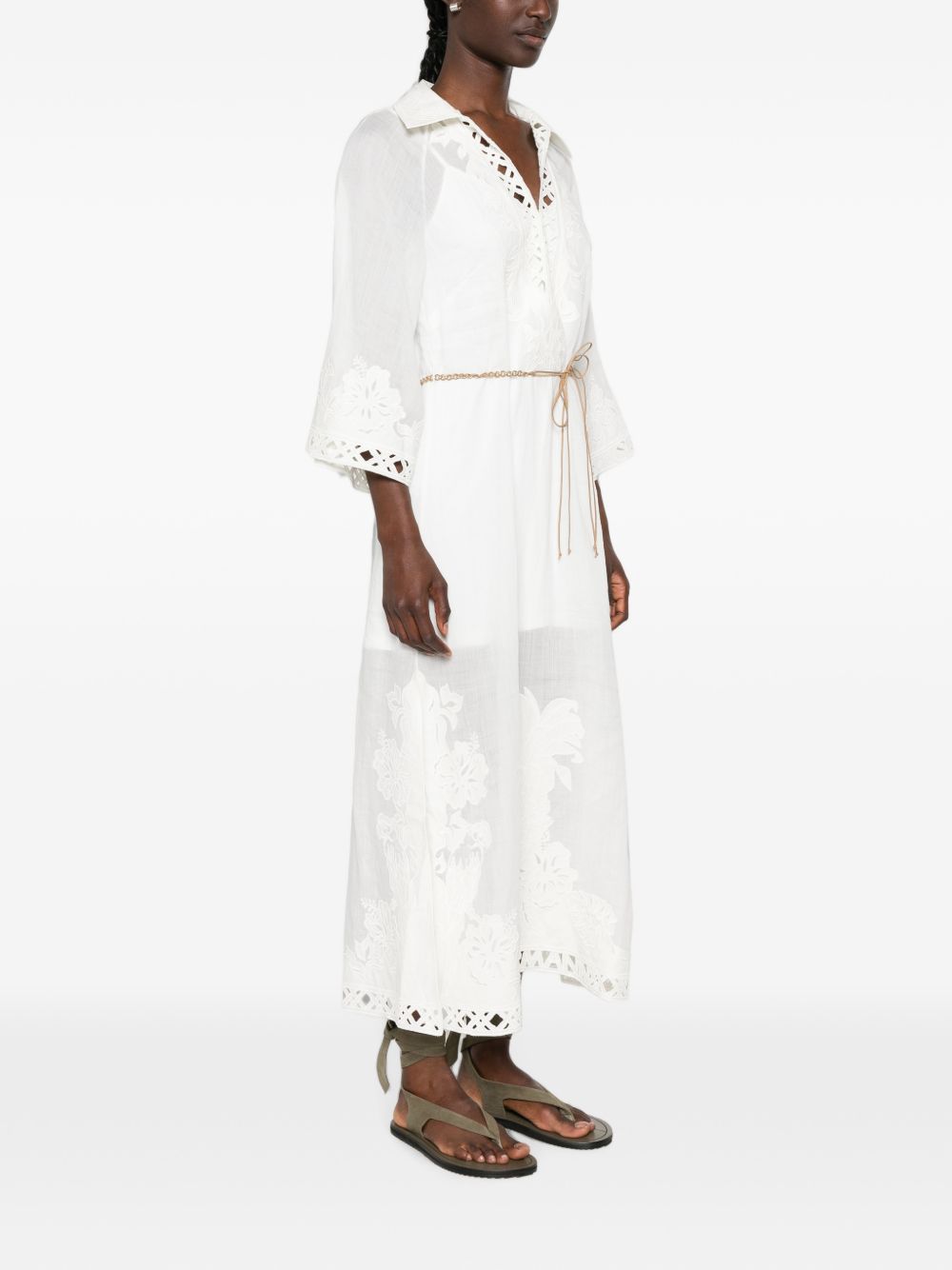 Zimmermann Women Indra Embroidered Maxi Dress ZIMMERMANN