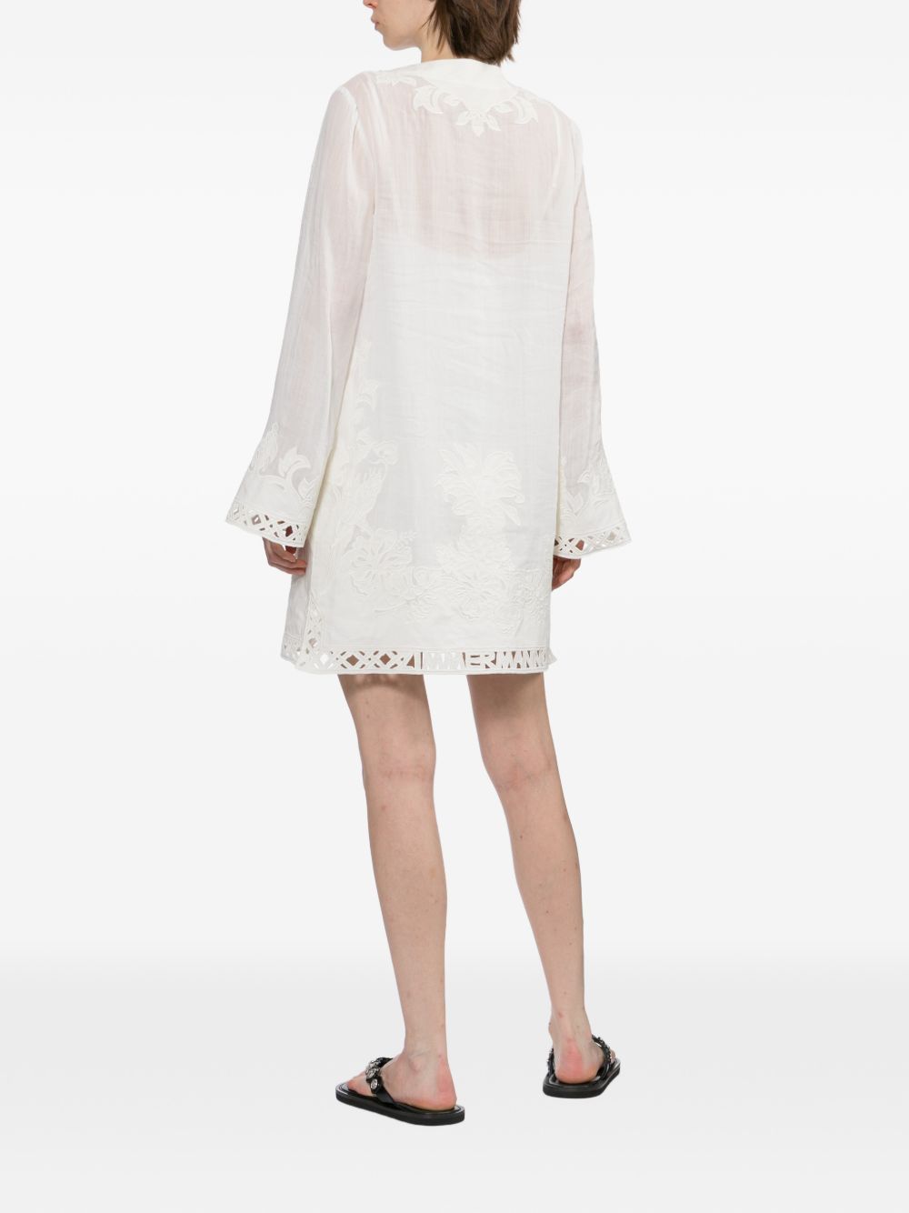 Zimmermann Women Indra Embroiderd Tunic Dress ZIMMERMANN