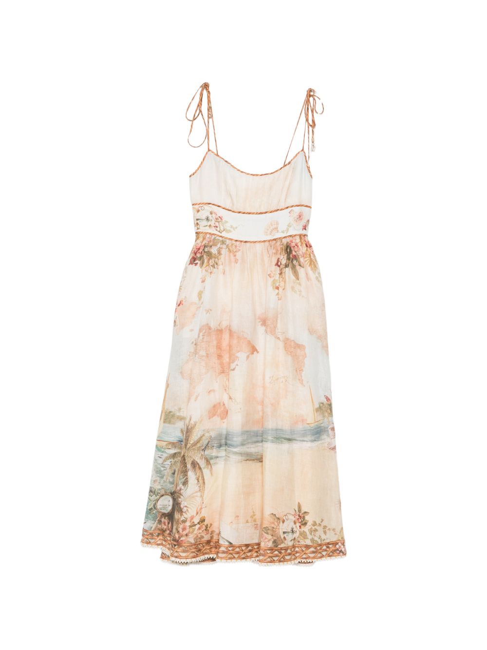 Zimmermann Women Mahon Linen Picnic Dress ZIMMERMANN