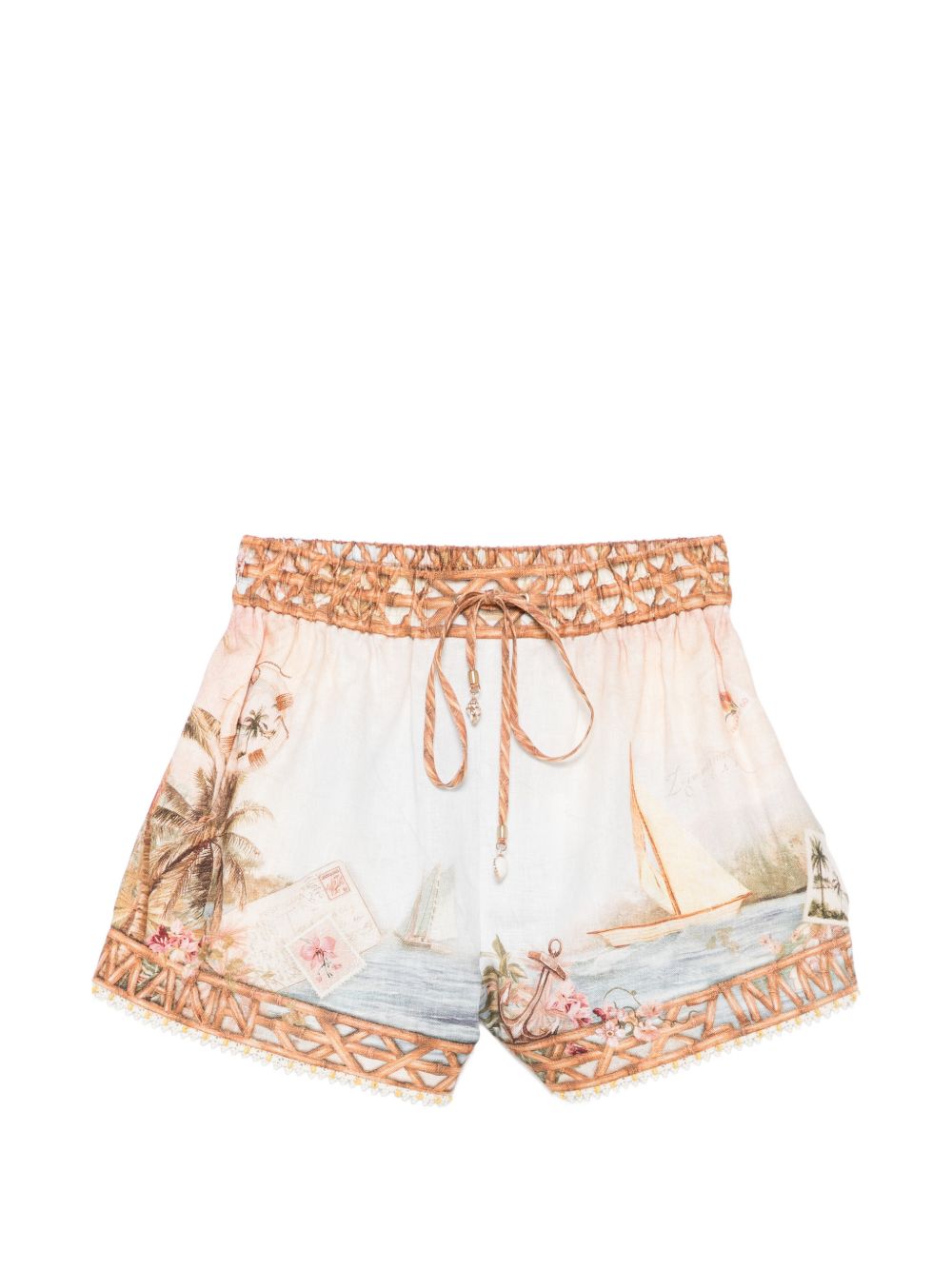 Zimmermann Women Mahon Linen Shorts ZIMMERMANN