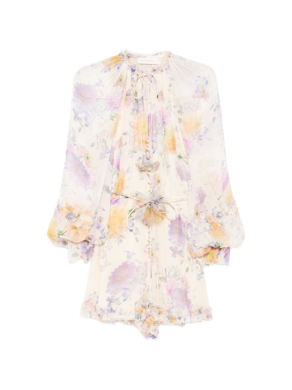 Zimmermann Women Luna Ruffled Playsuit ZIMMERMANN