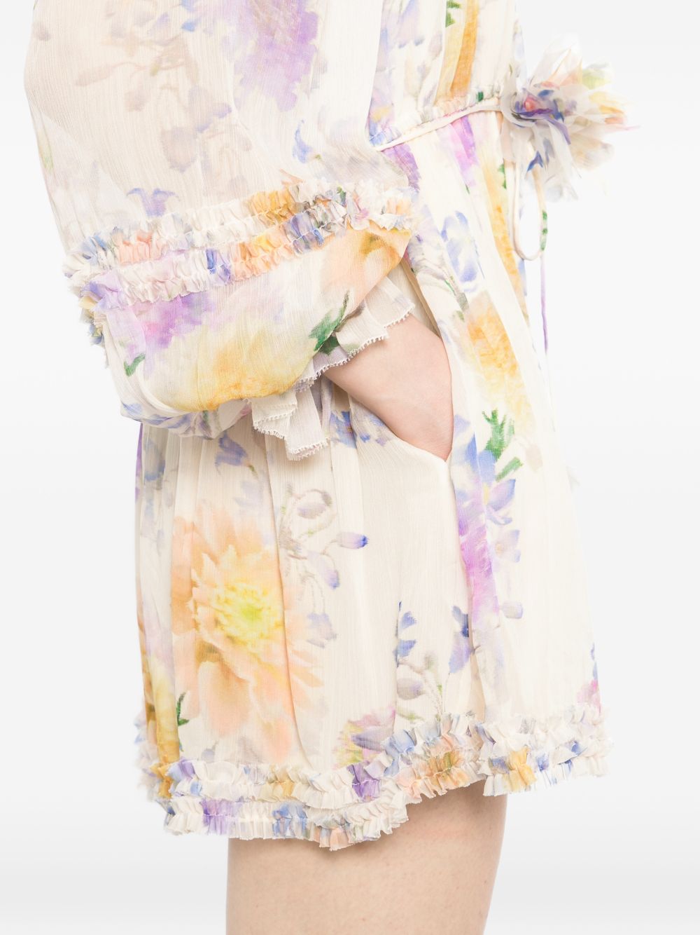 Zimmermann Women Luna Ruffled Playsuit ZIMMERMANN
