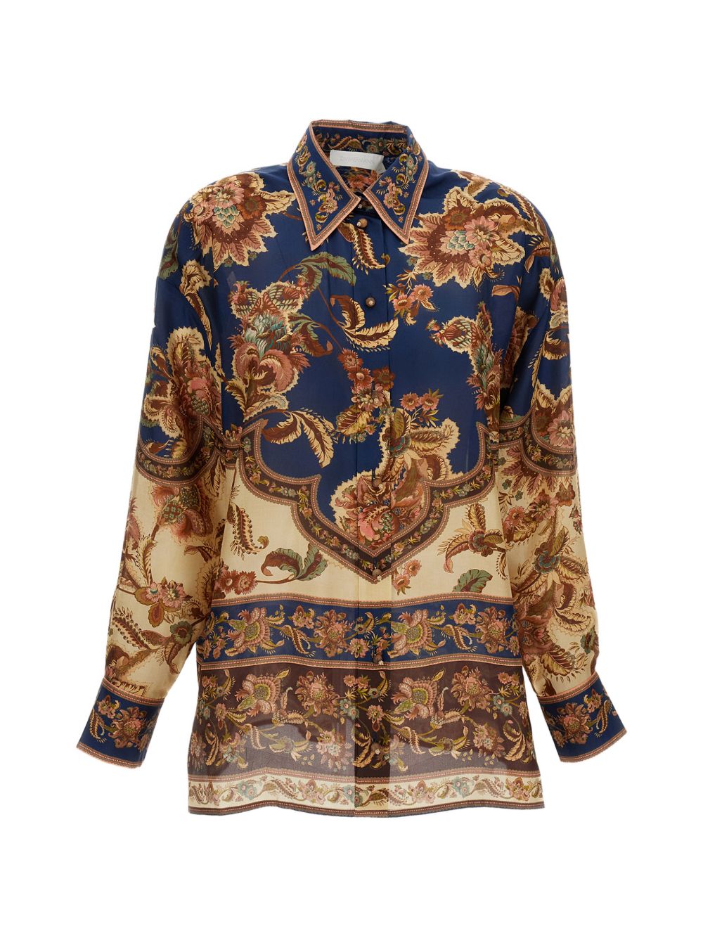 Zimmermann Women Aster Printed Silk Shirt ZIMMERMANN