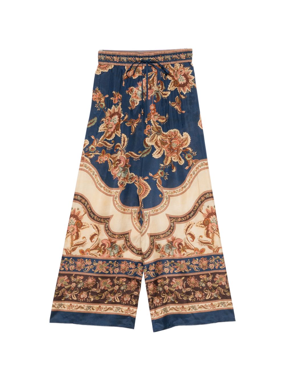 Zimmermann Women Aster Printed Silk Trousers ZIMMERMANN