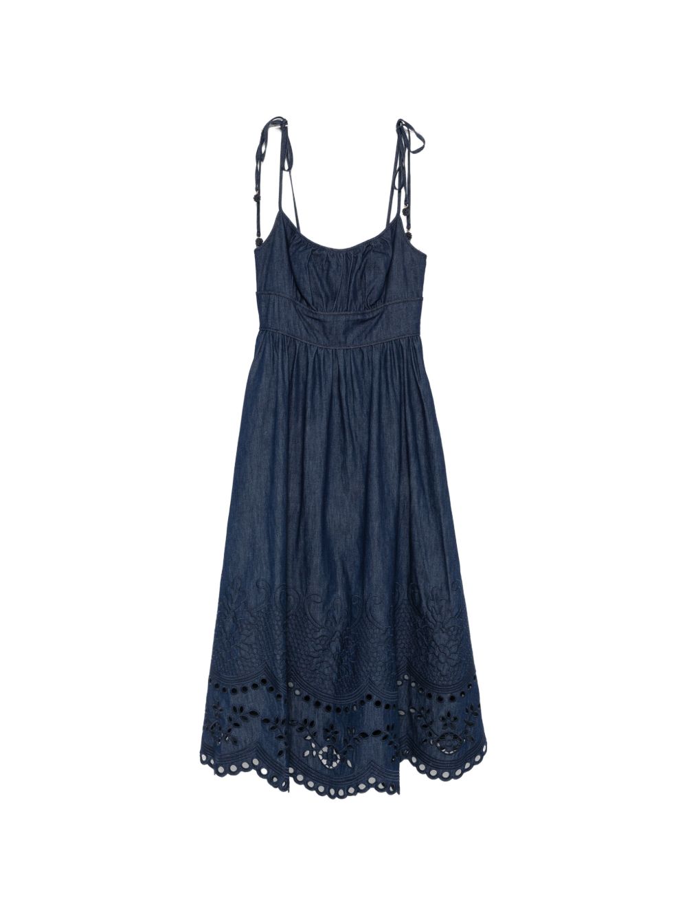 Zimmermann Women Mahon Denim Midi Dress ZIMMERMANN