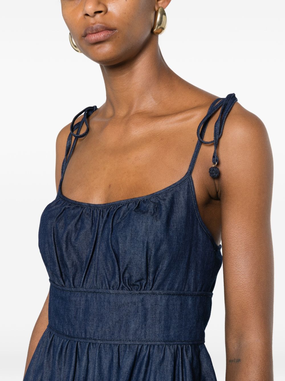 Zimmermann Women Mahon Denim Midi Dress ZIMMERMANN