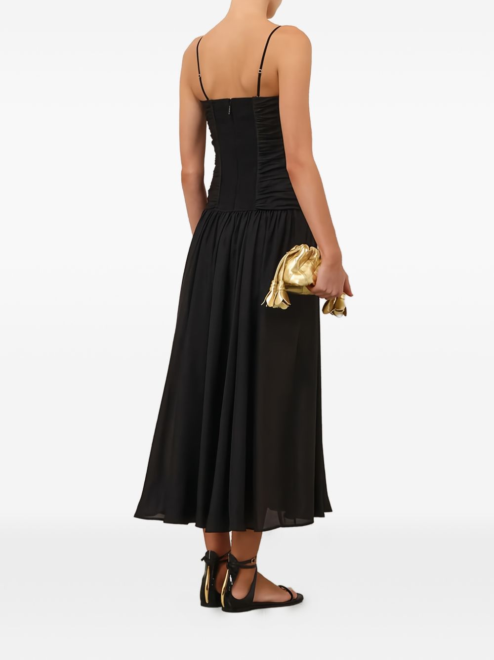 Zimmermann Women Aster Silk Midi Dress ZIMMERMANN