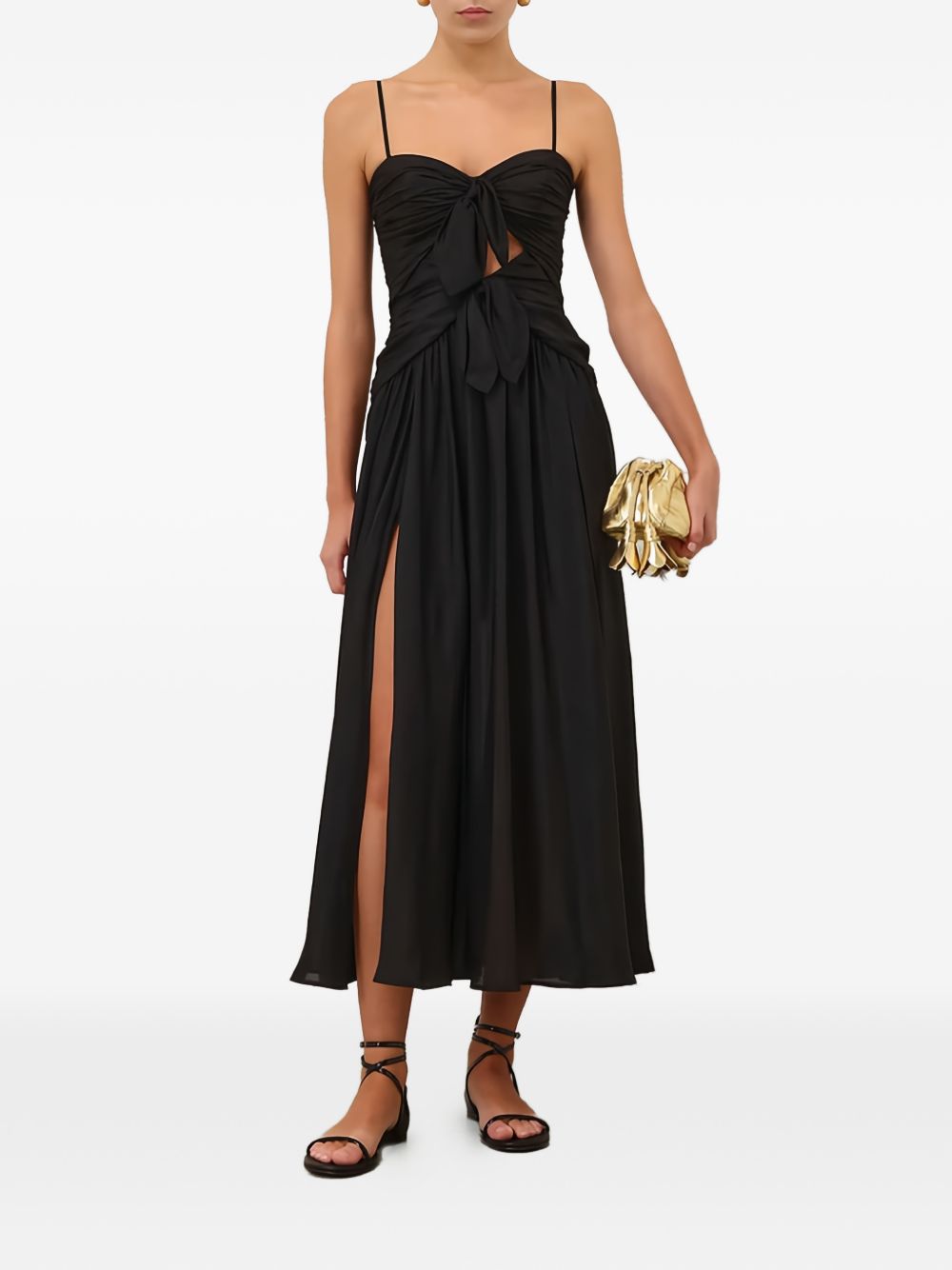 Zimmermann Women Aster Silk Midi Dress ZIMMERMANN