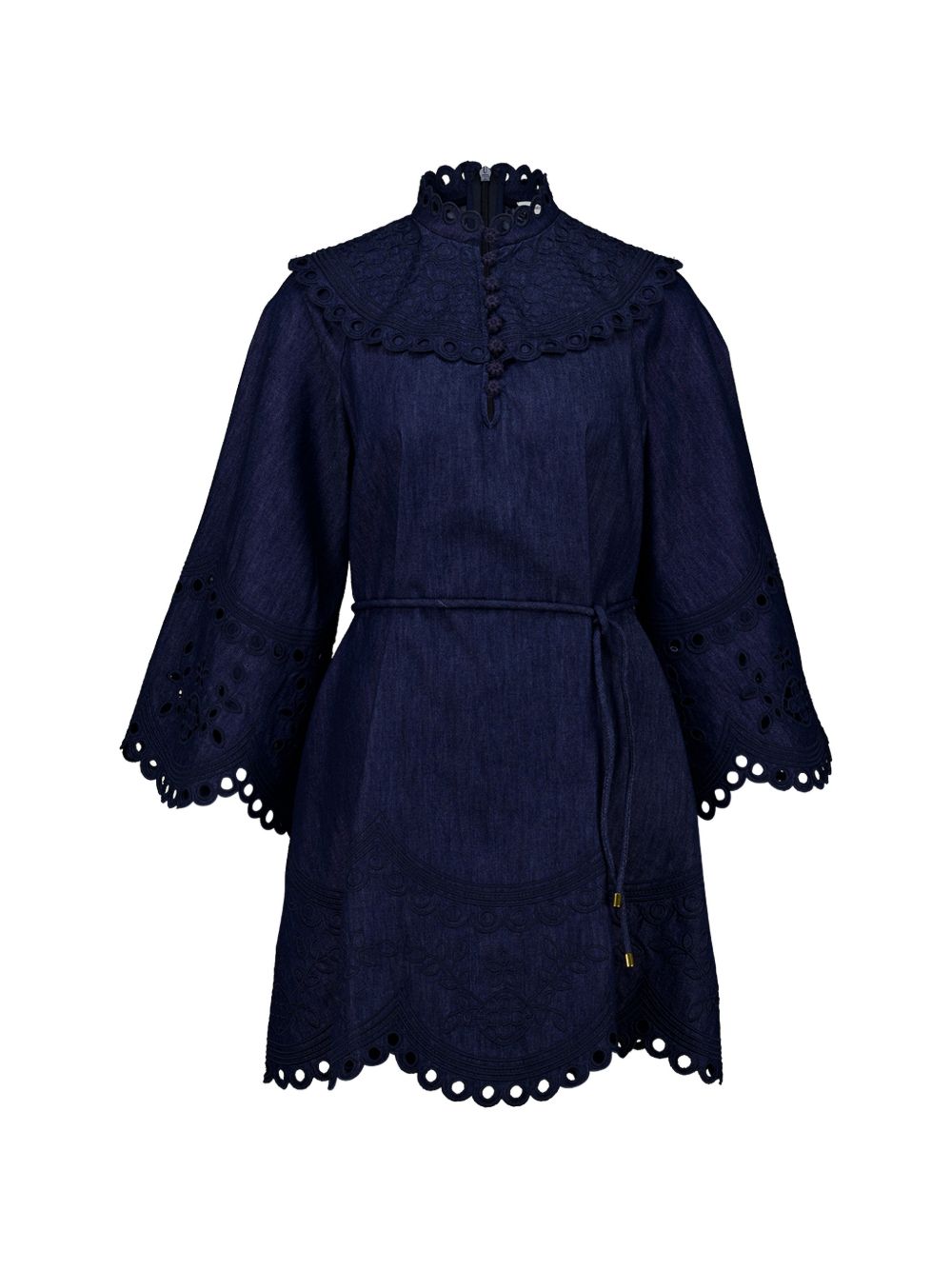 Zimmermann Women Mahon Denim Mini Dress ZIMMERMANN