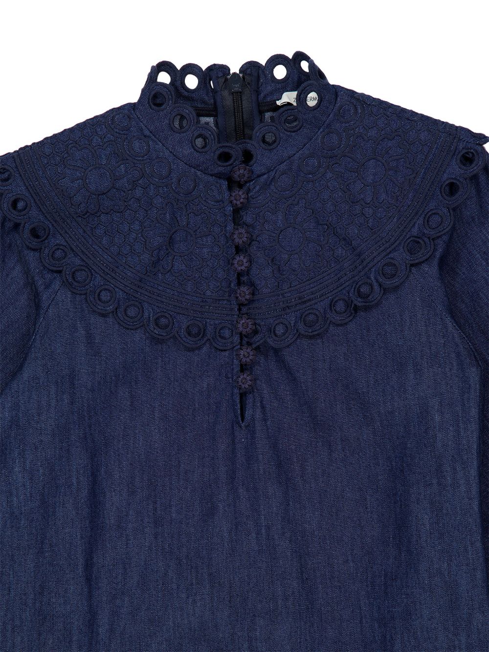 Zimmermann Women Mahon Denim Mini Dress ZIMMERMANN