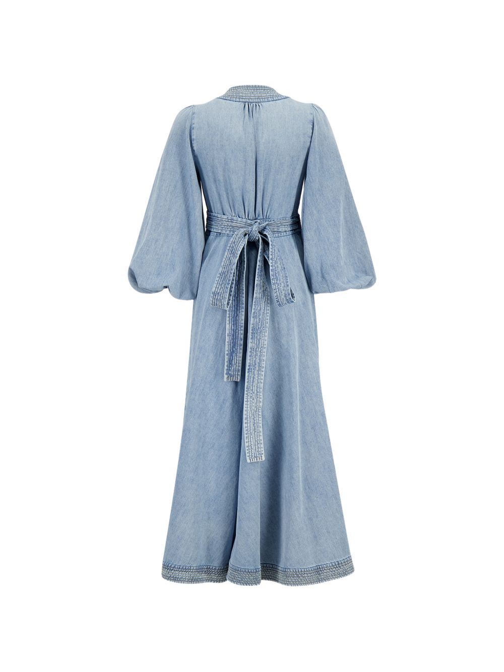 Zimmermann Women Indra Denim Midi Dress ZIMMERMANN