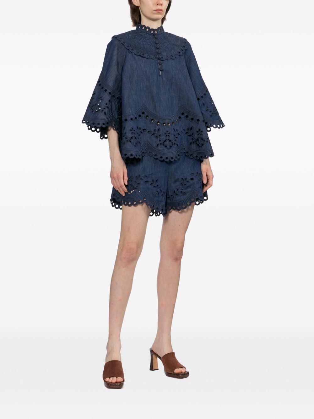 Zimmermann Women Mahon Denim Shorts