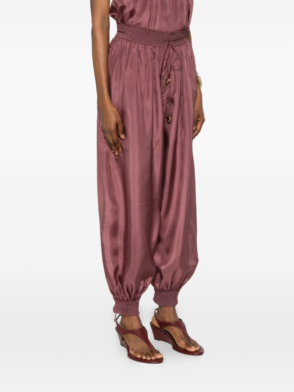 Zimmermann Women Aster Silk Trousers ZIMMERMANN