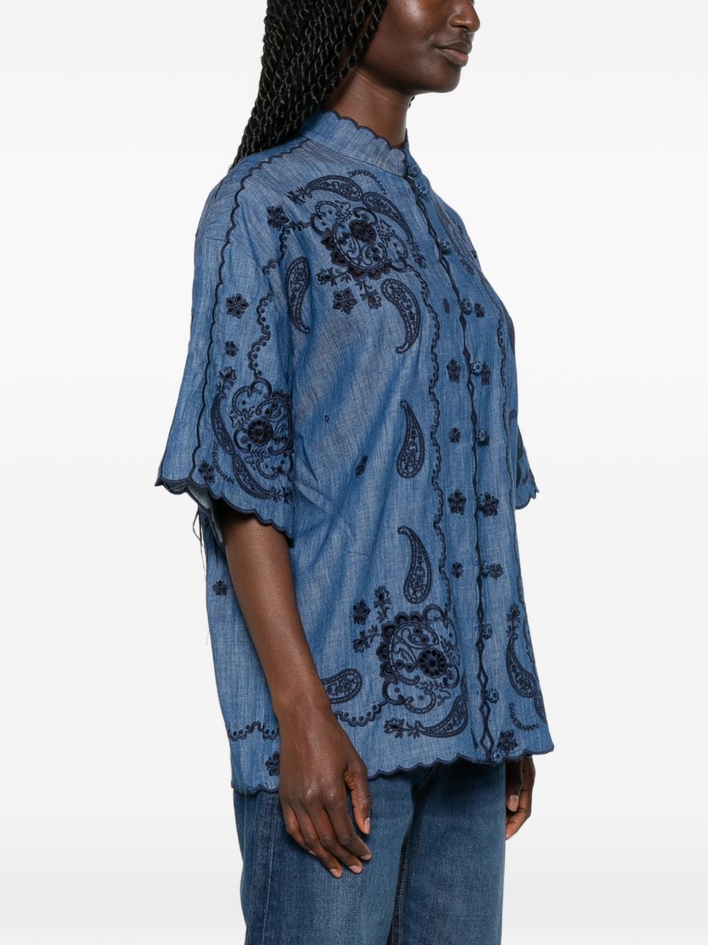 Zimmermann Women Aster Denim Shirt ZIMMERMANN