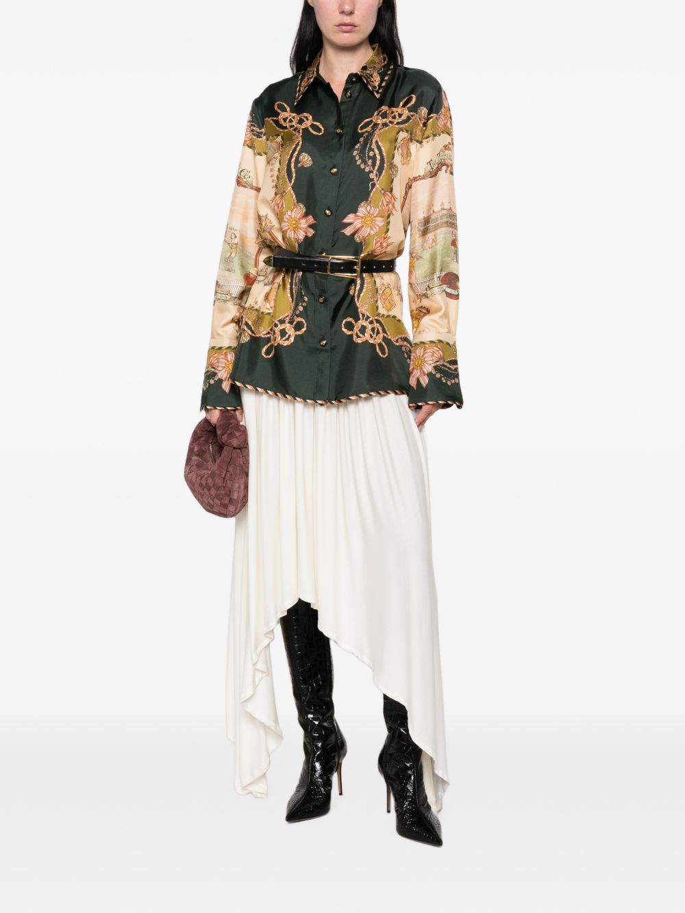 Zimmermann Women Valiant Printed Silk Shirt ZIMMERMANN