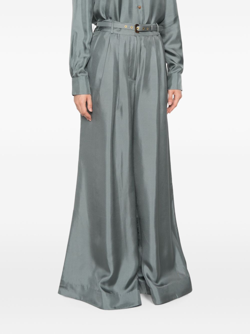 Zimmermann Women Silk Wide-Leg Trousers ZIMMERMANN