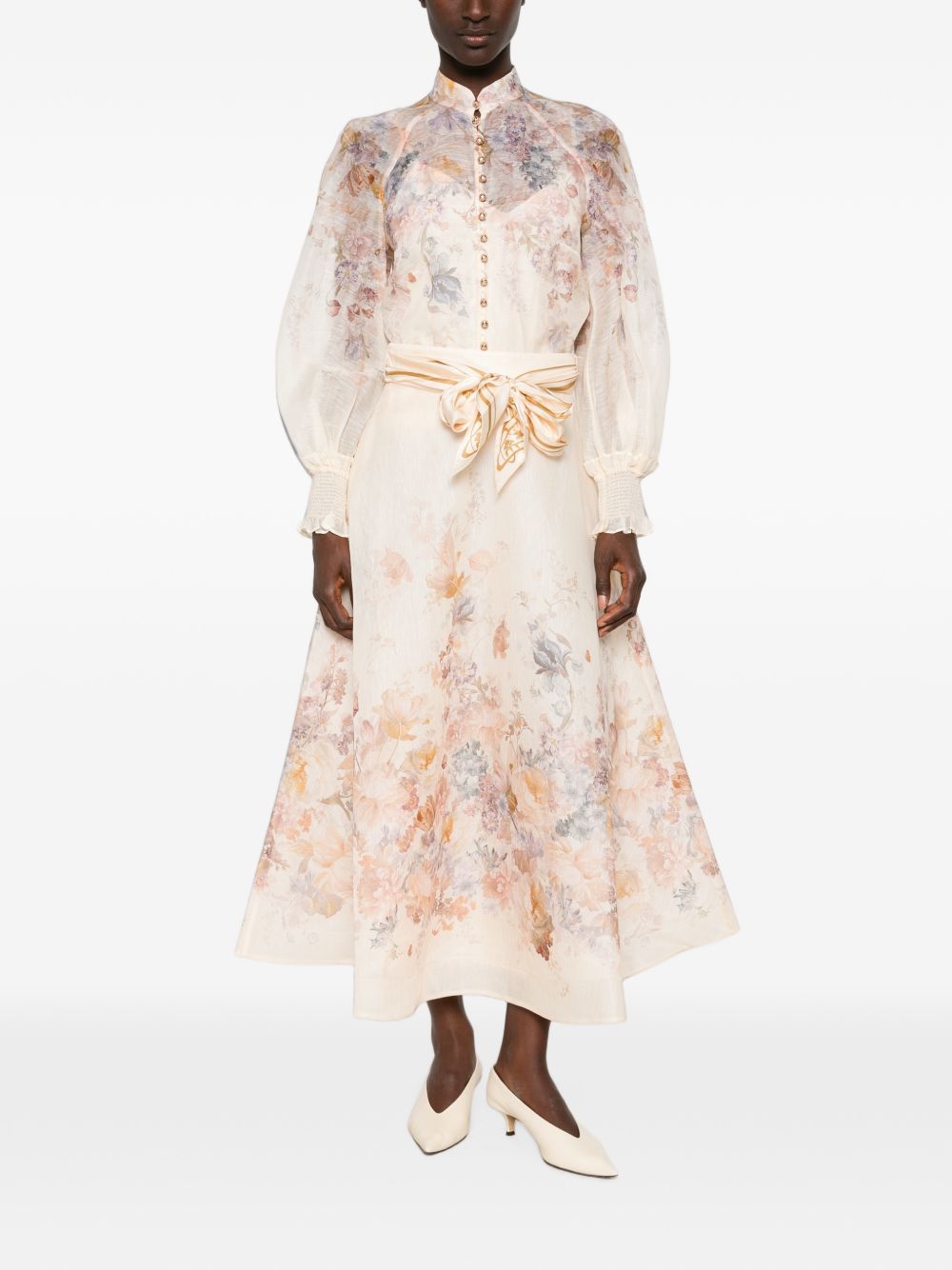 Zimmermann Women Ascent Linen And Silk Blouse ZIMMERMANN