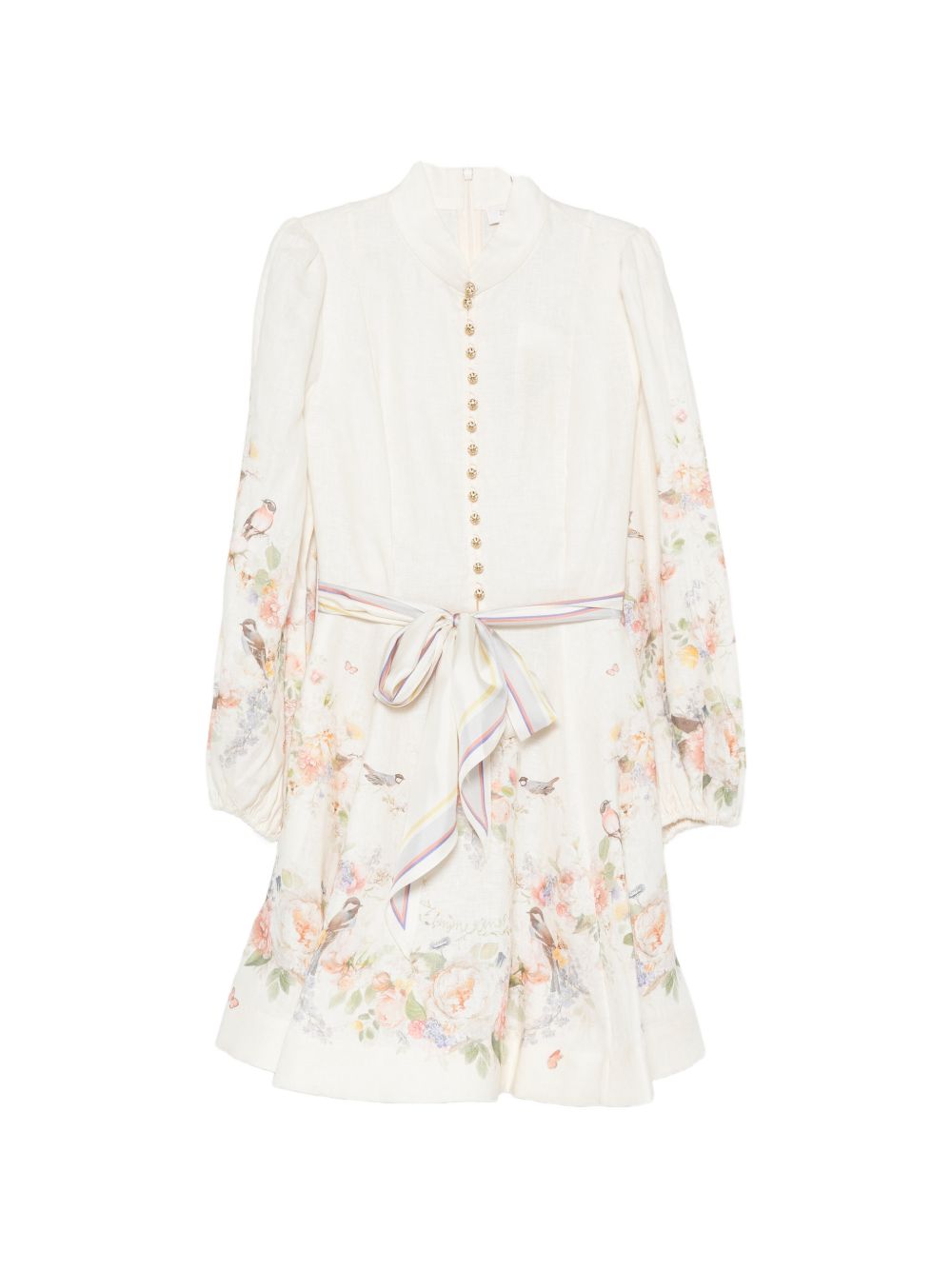 Zimmermann Women Valiant Linen Mini Dress ZIMMERMANN