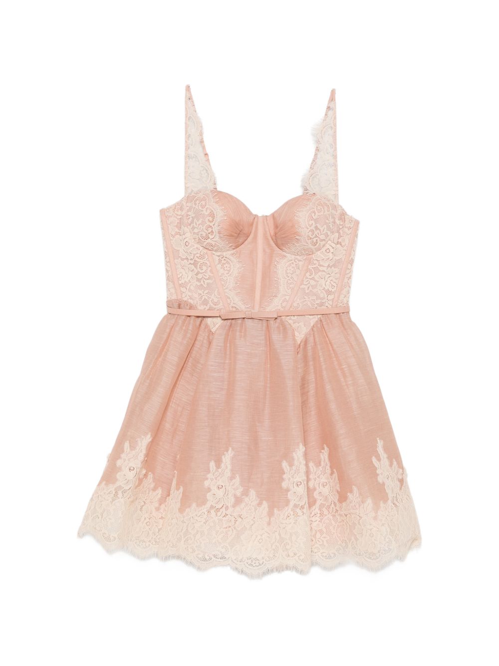 Zimmermann Women Valiant Silk And Linen Mini Dress ZIMMERMANN