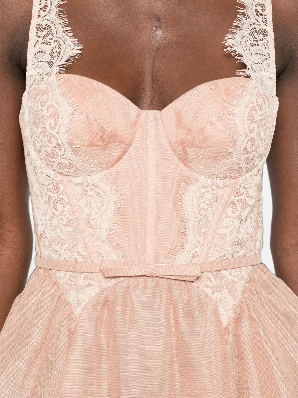 Zimmermann Women Valiant Silk And Linen Mini Dress ZIMMERMANN