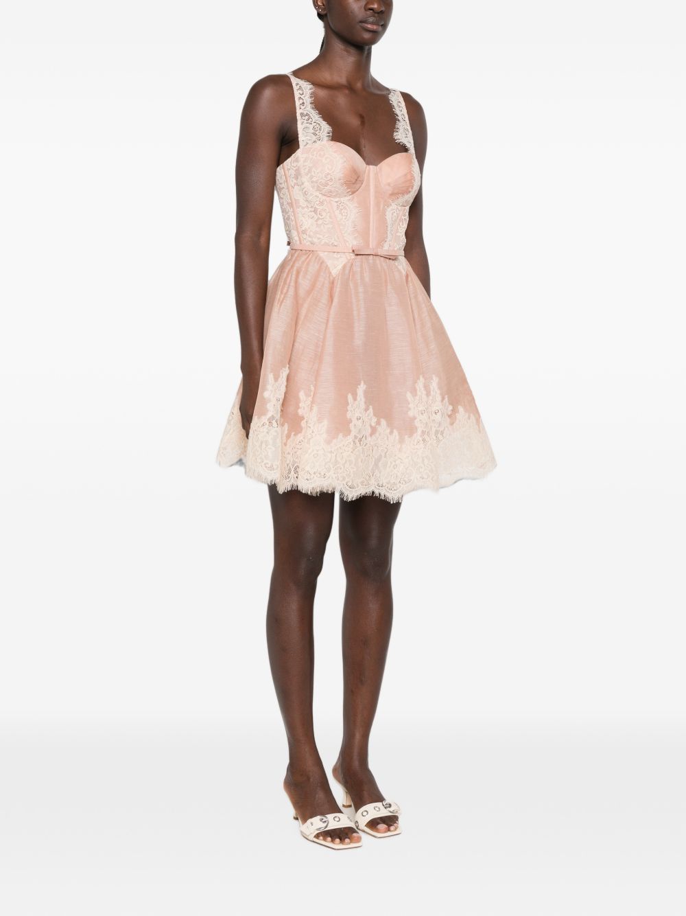 Zimmermann Women Valiant Silk And Linen Mini Dress ZIMMERMANN