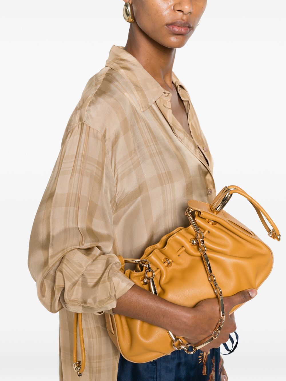Zimmermann Women Halcyon Leather Clutch ZIMMERMANN
