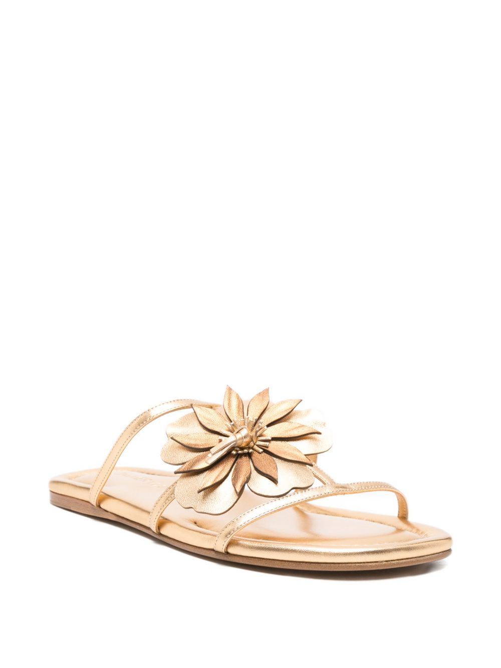 Zimmermann Women Belara Leather Slide Sandals ZIMMERMANN