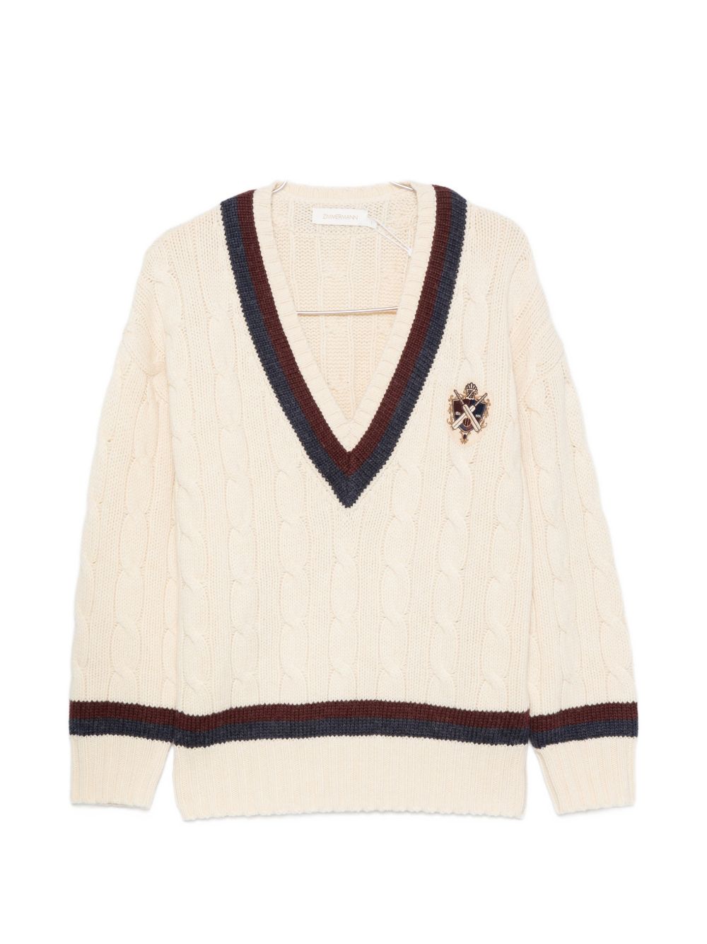 Zimmermann Women Valiant Wool V-Necked Jumper ZIMMERMANN
