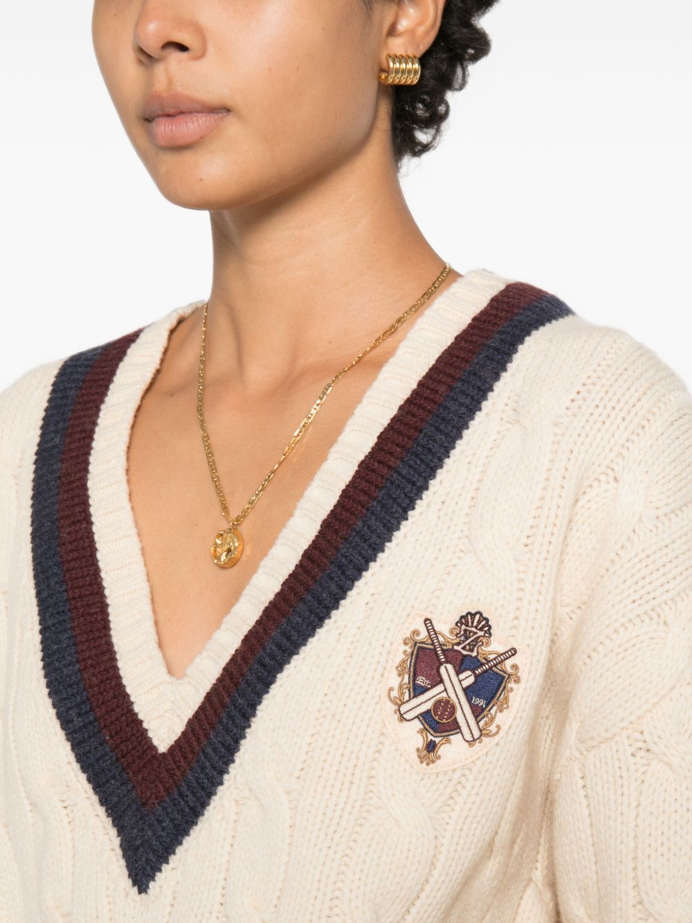 Zimmermann Women Valiant Wool V-Necked Jumper ZIMMERMANN