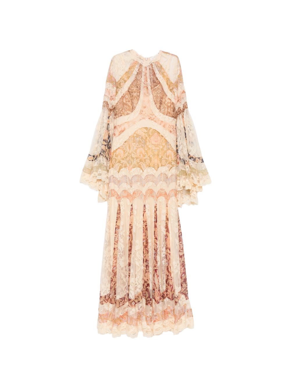 Zimmermann Women Valiant Panelled Gown Silk Dress ZIMMERMANN