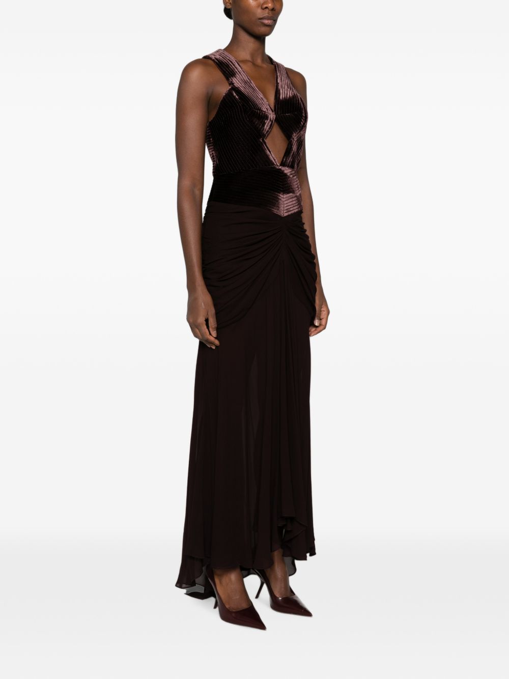 Zimmermann Women Valiant Draped Long Dress ZIMMERMANN