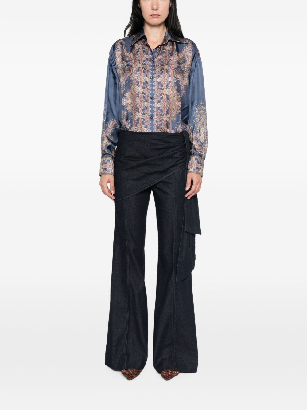 Zimmermann Women Valiant Flared Denim Jeans ZIMMERMANN