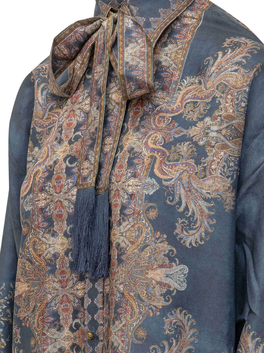 Zimmermann Women Valiant Printed Silk Shirt ZIMMERMANN